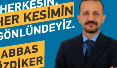 ABBAS ÖZDİKER YENİŞEHİR’E ADAYIM DEDİ