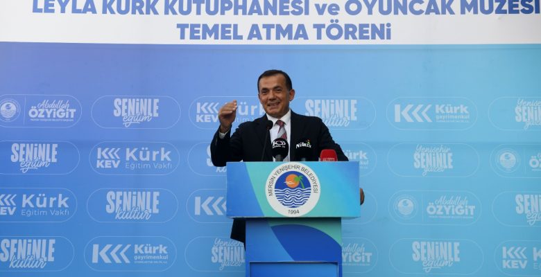 Yenişehir Belediyesi büyük kent kütüphanesi ve oyuncak müzesinin temelini attı