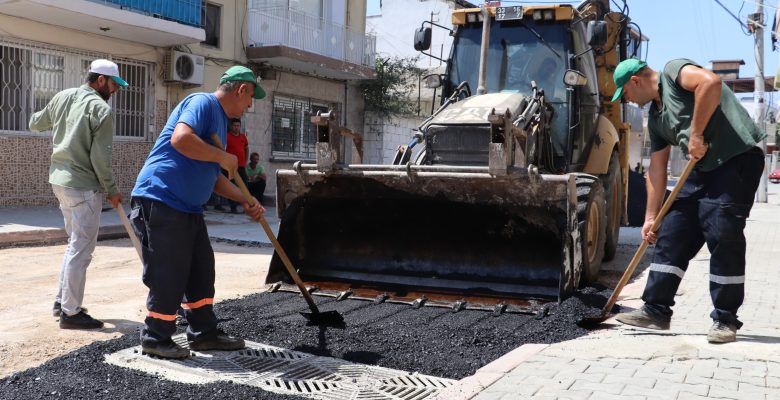 ALSANCAK MAHALLESİNDE SICAK ASFALT İLE KAPLANAN YOL YENİLENDİ