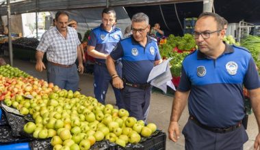 Yenişehir Belediyesi semt pazarlarında denetimlerini sürdürüyor