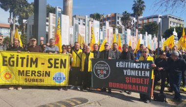 Eğitimciler şiddete karşı eylemde: Artık yeter!