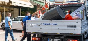 Yenişehir’de kaldırım işgaline geçit yok