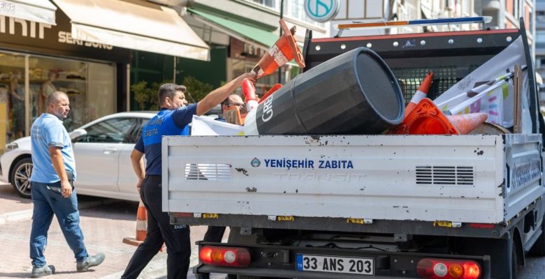 Yenişehir’de kaldırım işgaline geçit yok