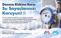 MESKİ, SU SAYAÇLARINI DONMA RİSKİNE KARŞI KORUMA YÖNTEMLERİNİ SIRALADI